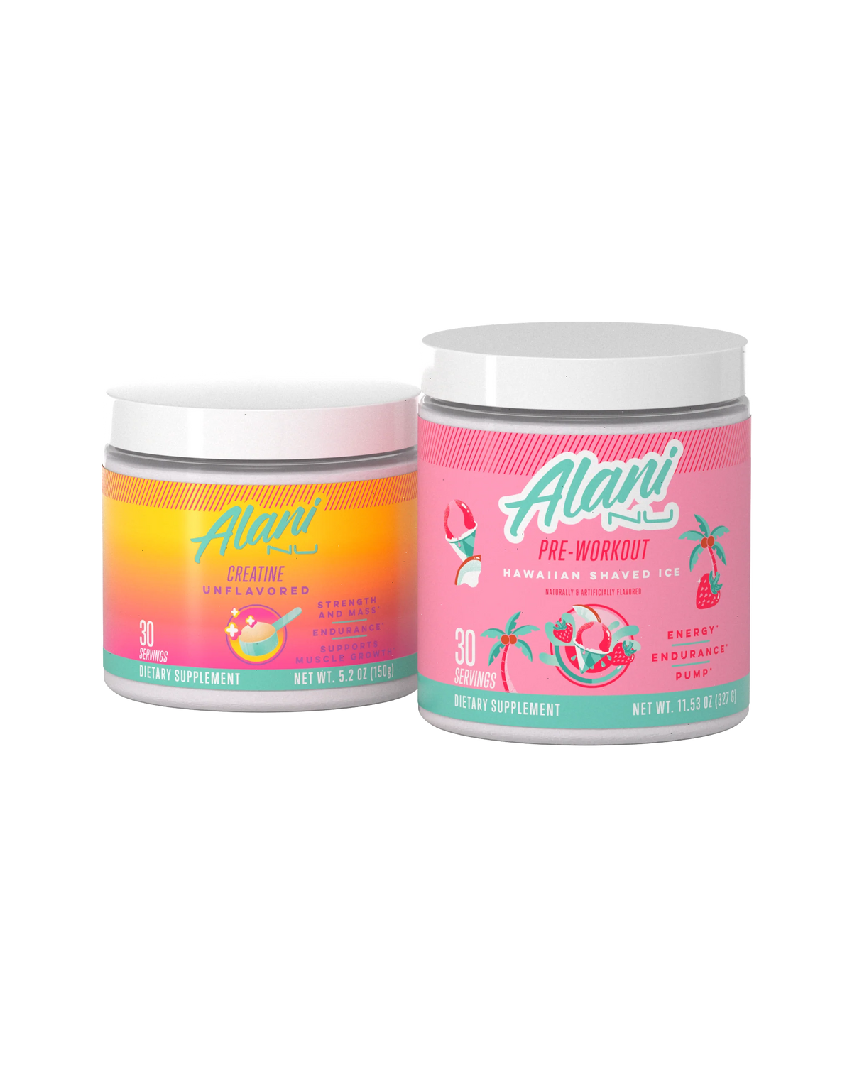 Creatine + Pre-Workout - Hawaiian Shaved Ice